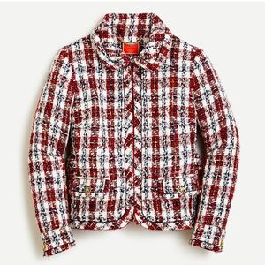 JCREW Collared Lady Jacket In Painterly Tweed